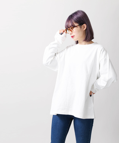 WEGO(ウィゴー)の「WEGO/ヘビースラブビッグシルエットロングカットソー(Tシャツ/カットソー・メンズ・ホワイト/ブラック/サックスブルー/ライトピンク・LARGE/MEDIUM/SMALL)」の19枚目の写真