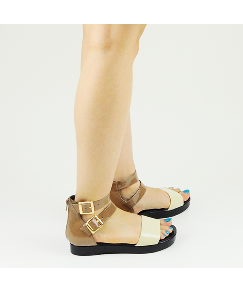 ORiental TRaffic（オリエンタルトラフィック）の「★ベルテッドサンダル★3213（サンダル・レディース・ベージュ/ブラック・LL/LARGE/MEDIUM/SMALL）」の11枚目の写真