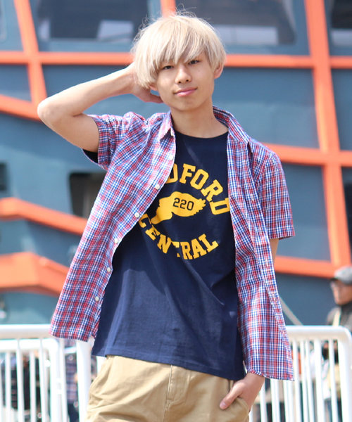 WEGO（ウィゴー）の「WEGO/ロゴTee（S）（Tシャツ/カットソー・メンズ・ホワイト/杢グレー/ネイビー/ライトピンク/ワイン・MEDIUM/LARGE）」の17枚目の写真