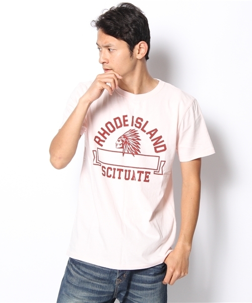 WEGO（ウィゴー）の「WEGO/ロゴTee（S）（Tシャツ/カットソー・メンズ・ホワイト/杢グレー/ネイビー/ライトピンク/ワイン・MEDIUM/LARGE）」の4枚目の写真