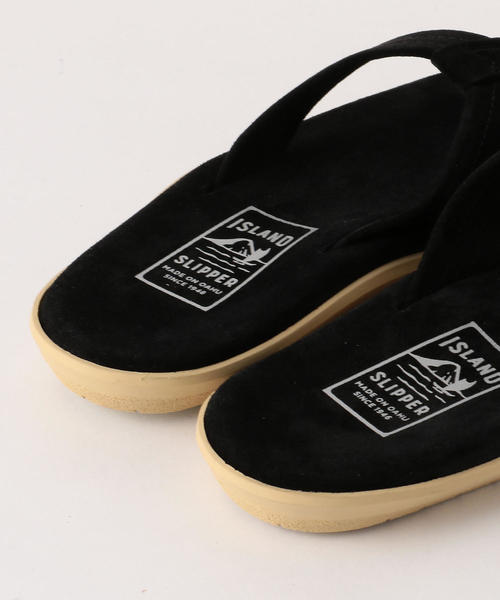 ISLAND SLIPPER（アイランドスリッパ）の「＜ISLAND SLIPPER＞スエードトングサンダル ◆（サンダル・レディース・グレー/ブラック/ブラウン・6/7/5）」の5枚目の写真