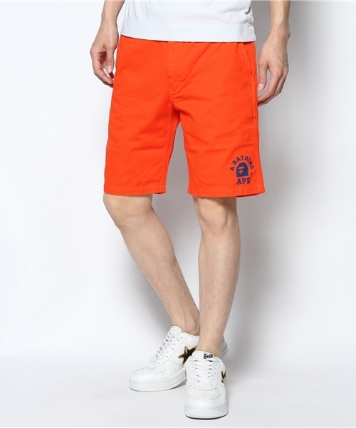 A BATHING APE(アベイシングエイプ)の「COLLEGE CHINO SHORT PANTS(その他パンツ・メンズ・オレンジ/グリーン/ベージュ・SMALL/MEDIUM/X-LARGE/LARGE/XX-LARGE)」の3枚目の写真