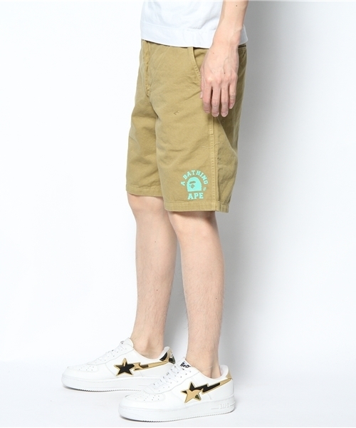 A BATHING APE(アベイシングエイプ)の「COLLEGE CHINO SHORT PANTS(その他パンツ・メンズ・オレンジ/グリーン/ベージュ・SMALL/MEDIUM/X-LARGE/LARGE/XX-LARGE)」の4枚目の写真