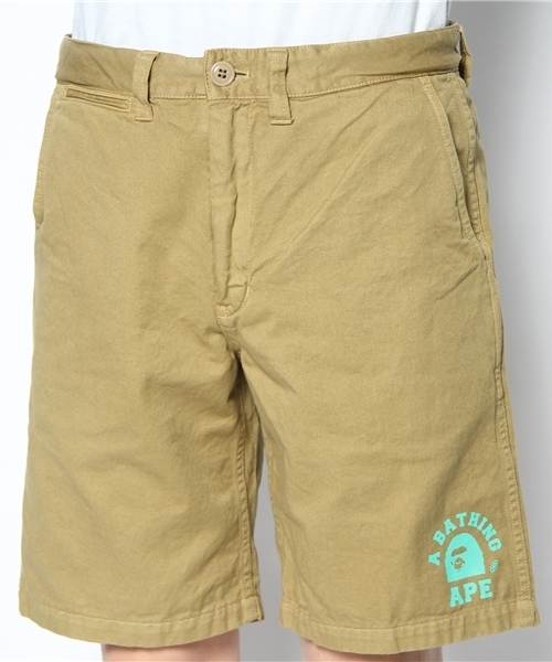 A BATHING APE(アベイシングエイプ)の「COLLEGE CHINO SHORT PANTS(その他パンツ・メンズ・オレンジ/グリーン/ベージュ・SMALL/MEDIUM/X-LARGE/LARGE/XX-LARGE)」の6枚目の写真