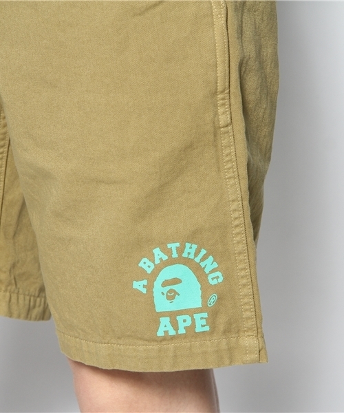A BATHING APE(アベイシングエイプ)の「COLLEGE CHINO SHORT PANTS(その他パンツ・メンズ・オレンジ/グリーン/ベージュ・SMALL/MEDIUM/X-LARGE/LARGE/XX-LARGE)」の9枚目の写真