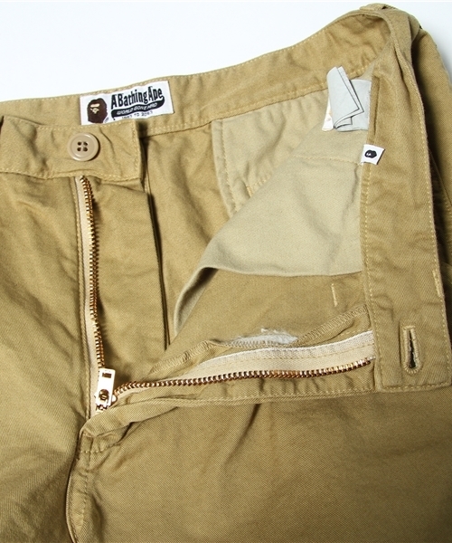 A BATHING APE(アベイシングエイプ)の「COLLEGE CHINO SHORT PANTS(その他パンツ・メンズ・オレンジ/グリーン/ベージュ・SMALL/MEDIUM/X-LARGE/LARGE/XX-LARGE)」の10枚目の写真