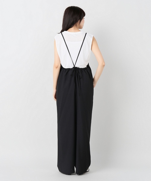 journal standard L'essage（ジャーナルスタンダードレサージュ）の「《追加》オックスコンビネゾン◆3（ワンピース・レディース・ブラック/カーキ・FREE）」の12枚目の写真