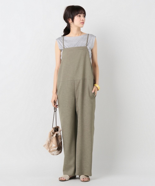 journal standard L'essage（ジャーナルスタンダードレサージュ）の「《追加》オックスコンビネゾン◆3（ワンピース・レディース・ブラック/カーキ・FREE）」の22枚目の写真