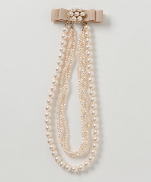 セール Cupid Heart 結婚式アクセサリー 2連グログランパールネックレス ネックレス Cupid Heart キューピッドハート のファッション通販 Zozotown