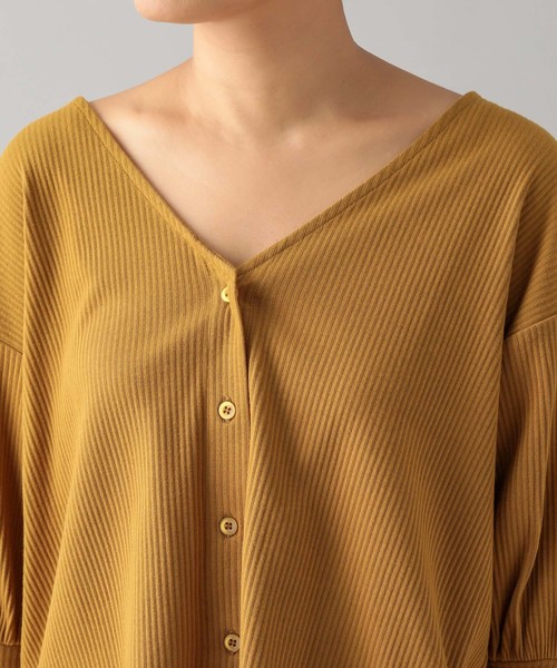 CIAOPANIC（チャオパニック）の「リブカットカーディガン（カーディガン/ボレロ・レディース・ブラック/イエロー/アイボリー・FREE）」の13枚目の写真