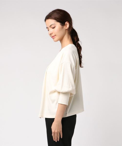 CIAOPANIC（チャオパニック）の「リブカットカーディガン（カーディガン/ボレロ・レディース・ブラック/イエロー/アイボリー・FREE）」の8枚目の写真