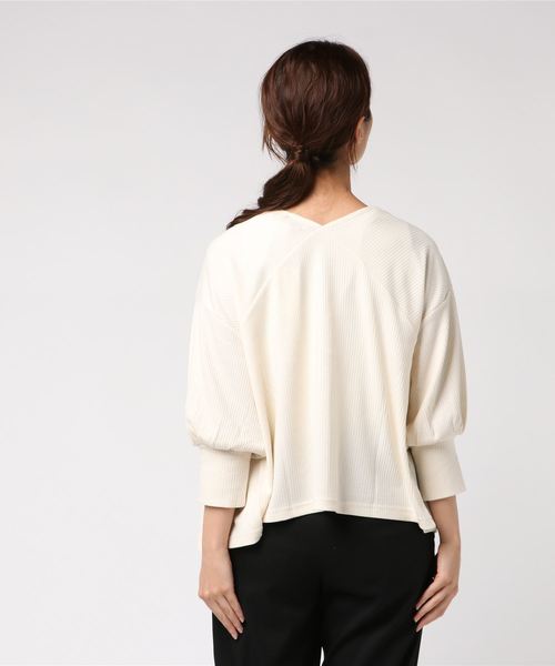 CIAOPANIC（チャオパニック）の「リブカットカーディガン（カーディガン/ボレロ・レディース・ブラック/イエロー/アイボリー・FREE）」の9枚目の写真