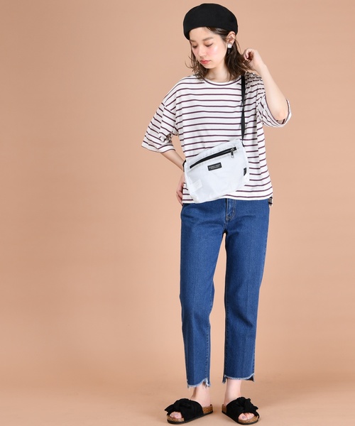 natural couture(ナチュラルクチュール)の「ゆるビックTシャツ(Tシャツ/カットソー・レディース・その他12/ブラウン/ライトベージュ/ミント・FREE)」の14枚目の写真
