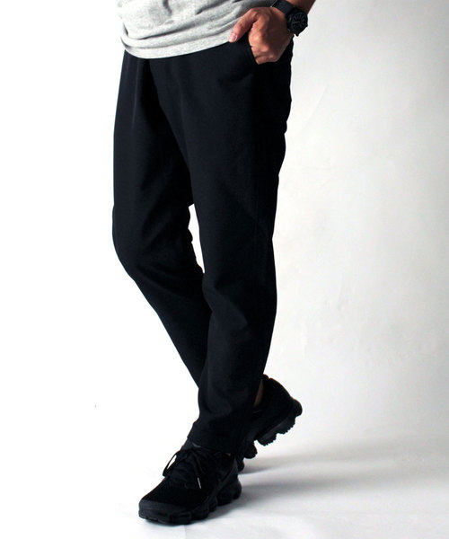 AVIREX(アヴィレックス)の「AVIREX/アヴィレックス/ ストレッチ ナイロンアンクルパンツ/ STRETCH NYLON ANNKLE PANTS(パンツ)」|ブラック