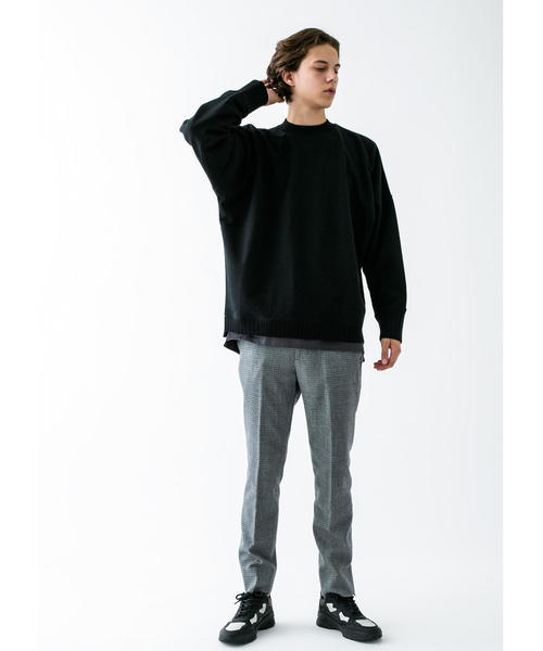 MONKEY TIME（モンキータイム）の「＜monkey time＞ URAKE DOLEMAN WIDE RIB MOCK SWEAT/スウェット（スウェット・メンズ・ブラック/コバルトブルー/ブラウン・LARGE/SMALL/MEDIUM/X-LARGE）」の16枚目の写真