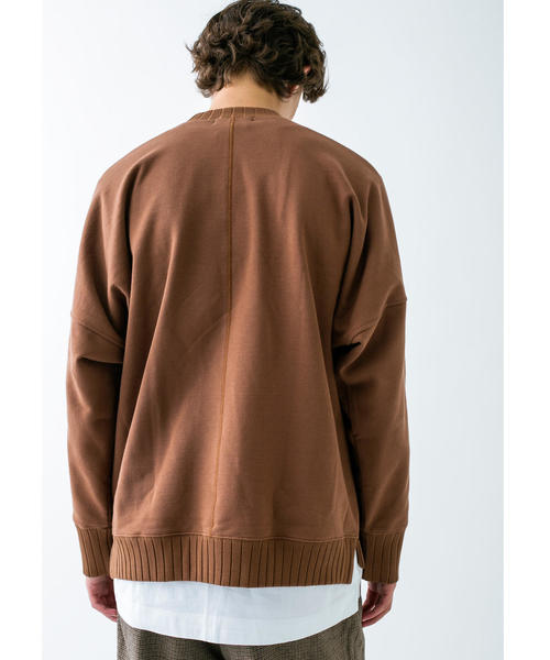 MONKEY TIME（モンキータイム）の「＜monkey time＞ URAKE DOLEMAN WIDE RIB MOCK SWEAT/スウェット（スウェット・メンズ・ブラック/コバルトブルー/ブラウン・LARGE/SMALL/MEDIUM/X-LARGE）」の10枚目の写真