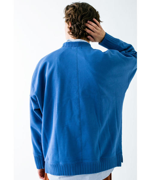 MONKEY TIME（モンキータイム）の「＜monkey time＞ URAKE DOLEMAN WIDE RIB MOCK SWEAT/スウェット（スウェット・メンズ・ブラック/コバルトブルー/ブラウン・LARGE/SMALL/MEDIUM/X-LARGE）」の6枚目の写真