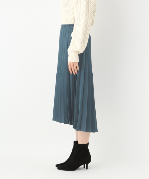 A part by（アパートバイ）の「ブラッシュサテンプリーツスカート　819440（スカート・レディース・ブラウン/イエロー/ブルー・FREE）」の13枚目の写真