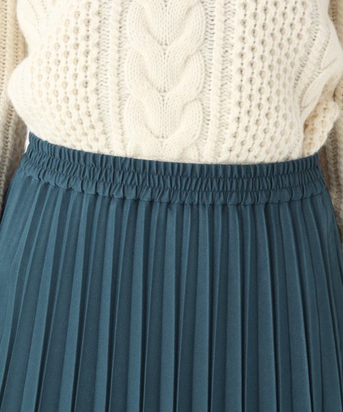 A part by（アパートバイ）の「ブラッシュサテンプリーツスカート　819440（スカート・レディース・ブラウン/イエロー/ブルー・FREE）」の11枚目の写真