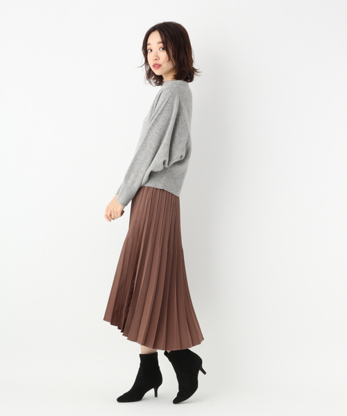 A part by（アパートバイ）の「ブラッシュサテンプリーツスカート　819440（スカート・レディース・ブラウン/イエロー/ブルー・FREE）」の16枚目の写真