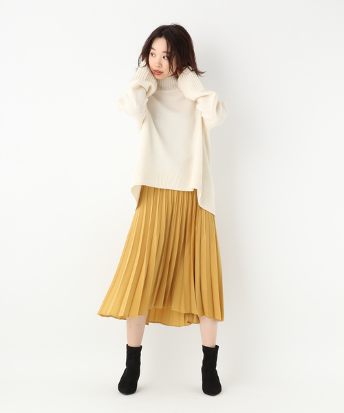 A part by（アパートバイ）の「ブラッシュサテンプリーツスカート　819440（スカート・レディース・ブラウン/イエロー/ブルー・FREE）」の19枚目の写真