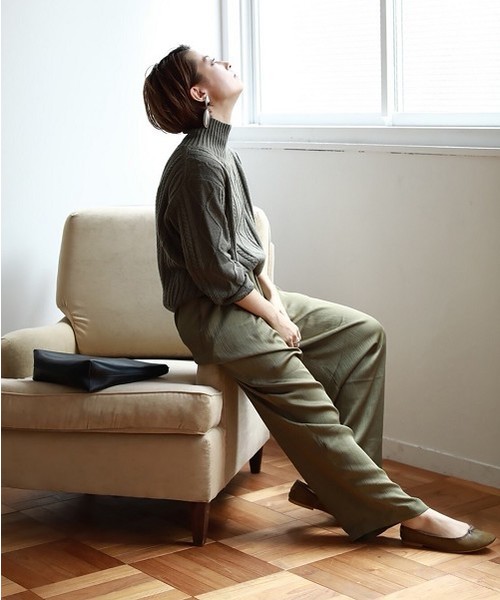 TODAYFUL（トゥデイフル）の「フラットシューズ（バレエシューズ・レディース・ブラック/カーキ/ピンクベージュ/キナリ・36inch/38inch/37inch）」の14枚目の写真