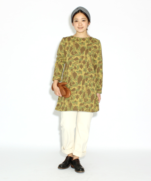 BEAMS BOY（ビームスボーイ）の「△BEAMS BOY / カモフラージュ ボートネックワンピース **（ワンピース・レディース・その他1・ONE SIZE）」の10枚目の写真