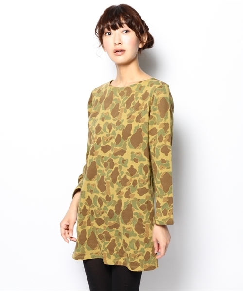 BEAMS BOY（ビームスボーイ）の「△BEAMS BOY / カモフラージュ ボートネックワンピース **（ワンピース・レディース・その他1・ONE SIZE）」の11枚目の写真