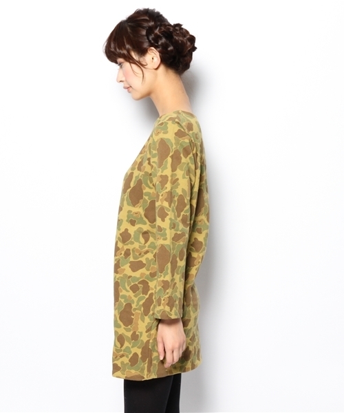 BEAMS BOY（ビームスボーイ）の「△BEAMS BOY / カモフラージュ ボートネックワンピース **（ワンピース・レディース・その他1・ONE SIZE）」の3枚目の写真
