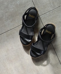 SESTO（セスト）の「【SESTOキッズ】ゴムでフィットする華奢ストラップサンダル（サンダル）」