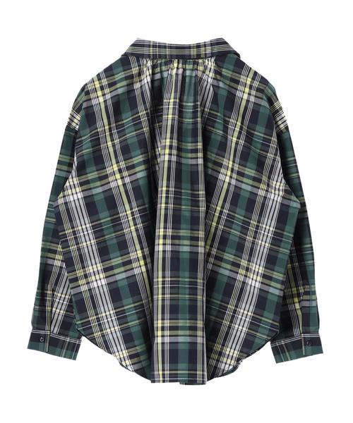 AMERICAN HOLIC(アメリカンホリック)の「バックギャザースキッパーシャツ*(シャツ/ブラウス・レディース・チェック/オフホワイト/ベージュ系その他/ブルー系その他7/その他5/ブルー系その他5・M/L)」の13枚目の写真
