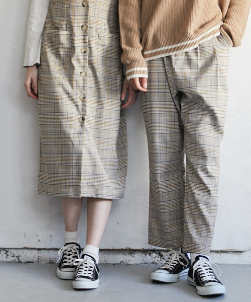 PairPair(ペアペア)の「グレンチェック柄パンツ(その他パンツ・メンズ・ベージュ/ピンク・FREE)」の2枚目の写真