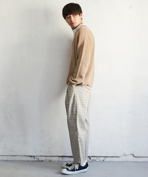 PairPair(ペアペア)の「グレンチェック柄パンツ(その他パンツ・メンズ・ベージュ/ピンク・FREE)」の5枚目の写真