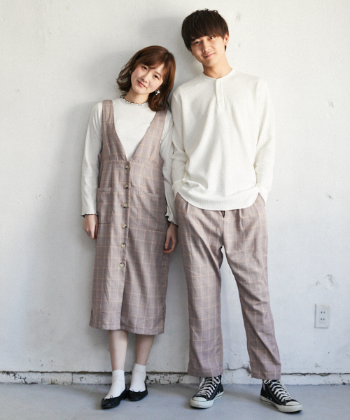 PairPair(ペアペア)の「グレンチェック柄パンツ(その他パンツ・メンズ・ベージュ/ピンク・FREE)」の10枚目の写真