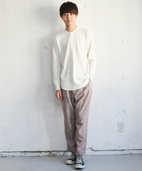 PairPair(ペアペア)の「グレンチェック柄パンツ(その他パンツ・メンズ・ベージュ/ピンク・FREE)」の11枚目の写真