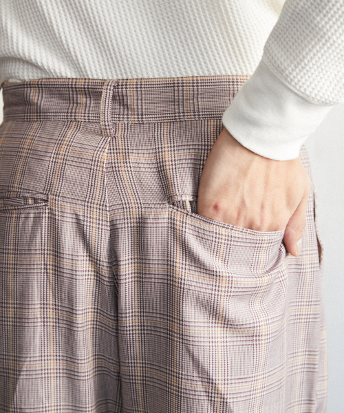 PairPair(ペアペア)の「グレンチェック柄パンツ(その他パンツ・メンズ・ベージュ/ピンク・FREE)」の19枚目の写真