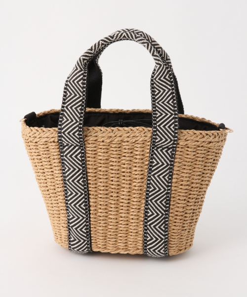 GLOBAL WORK（グローバルワーク）の「2WAYペーパートート/822575（かごバッグ・レディース・ブラック/ブラック系その他/レッド/ゴールド系その他・ONE SIZE）」の20枚目の写真