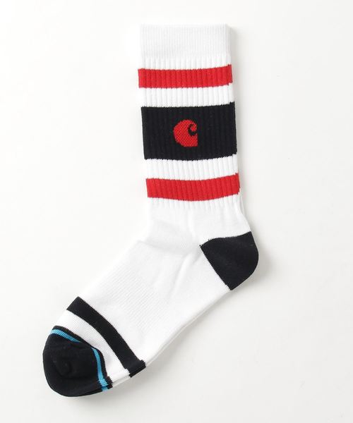 Carhartt WIP(カーハートダブリューアイピー)の「FAIRFIELD SOCKS(ソックス/靴下・メンズ・ダークグレー/ブラック/ホワイト・ONE SIZE)」の2枚目の写真