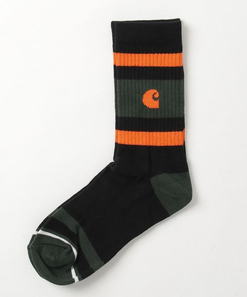 Carhartt WIP(カーハートダブリューアイピー)の「FAIRFIELD SOCKS(ソックス/靴下・メンズ・ダークグレー/ブラック/ホワイト・ONE SIZE)」の3枚目の写真