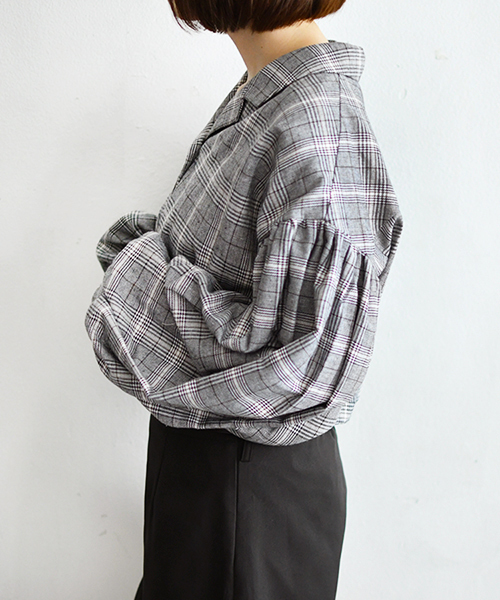 PairPair（ペアペア）の「アソート袖ボリューム開襟シャツ（シャツ/ブラウス・レディース・ブラック/モカ/ブラウン系その他/ライトベージュ・FREE）」の13枚目の写真