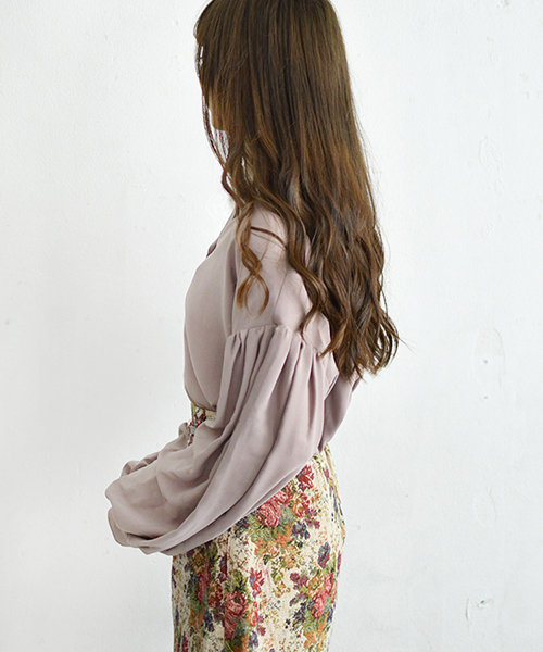 PairPair（ペアペア）の「アソート袖ボリューム開襟シャツ（シャツ/ブラウス・レディース・ブラック/モカ/ブラウン系その他/ライトベージュ・FREE）」の19枚目の写真