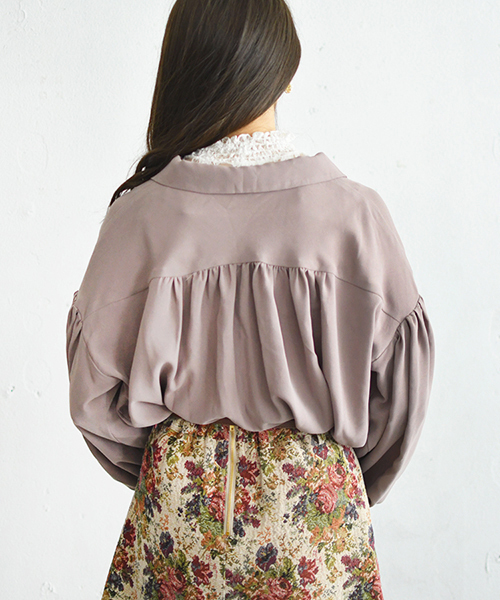 PairPair（ペアペア）の「アソート袖ボリューム開襟シャツ（シャツ/ブラウス・レディース・ブラック/モカ/ブラウン系その他/ライトベージュ・FREE）」の20枚目の写真