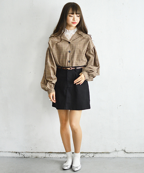 PairPair（ペアペア）の「アソート袖ボリューム開襟シャツ（シャツ/ブラウス・レディース・ブラック/モカ/ブラウン系その他/ライトベージュ・FREE）」の21枚目の写真