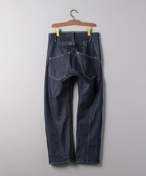 Scye サイ シンチバック　ワイドストレート　リジットデニム SCYE BASICS Denim Cinch Back Trousers | andPheb Staff Blog