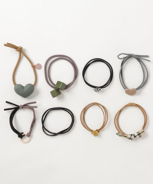 Fun & Daily(ファンアンドデイリー)の「F&D : 8セットカラーヘアゴム(ヘアゴム・レディース・その他1/その他2/その他3・FREE)」の2枚目の写真