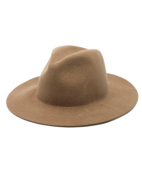 WEGO(ウィゴー)の「WEGO/ツバ広フェルトハット(ハット・レディース・ブラック/グレー/ベージュ/ピンク・FREE)」の4枚目の写真