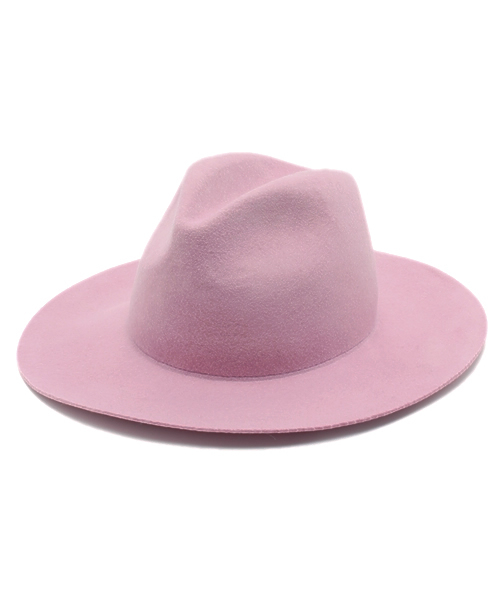 WEGO(ウィゴー)の「WEGO/ツバ広フェルトハット(ハット・レディース・ブラック/グレー/ベージュ/ピンク・FREE)」の1枚目の写真