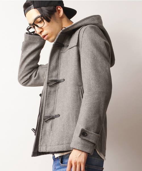 WEGO（ウィゴー）の「WEGO/ボンディングダッフルコート（ダッフルコート・メンズ・ダークグレー/ネイビー/キャメル/ワイン/その他1/その他2・MEDIUM/LARGE/SMALL）」の7枚目の写真