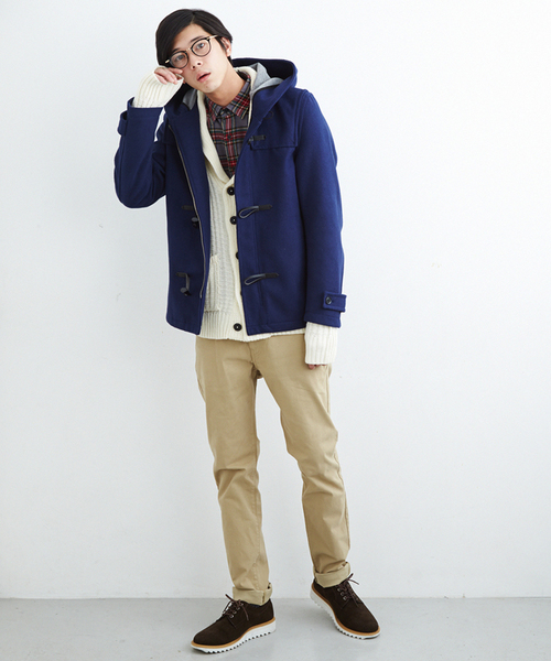 WEGO（ウィゴー）の「WEGO/ボンディングダッフルコート（ダッフルコート・メンズ・ダークグレー/ネイビー/キャメル/ワイン/その他1/その他2・MEDIUM/LARGE/SMALL）」の15枚目の写真