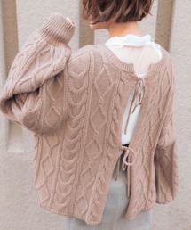 VANNIE U | VANNIE U 2WAYリボンニット(ニット/セーター)